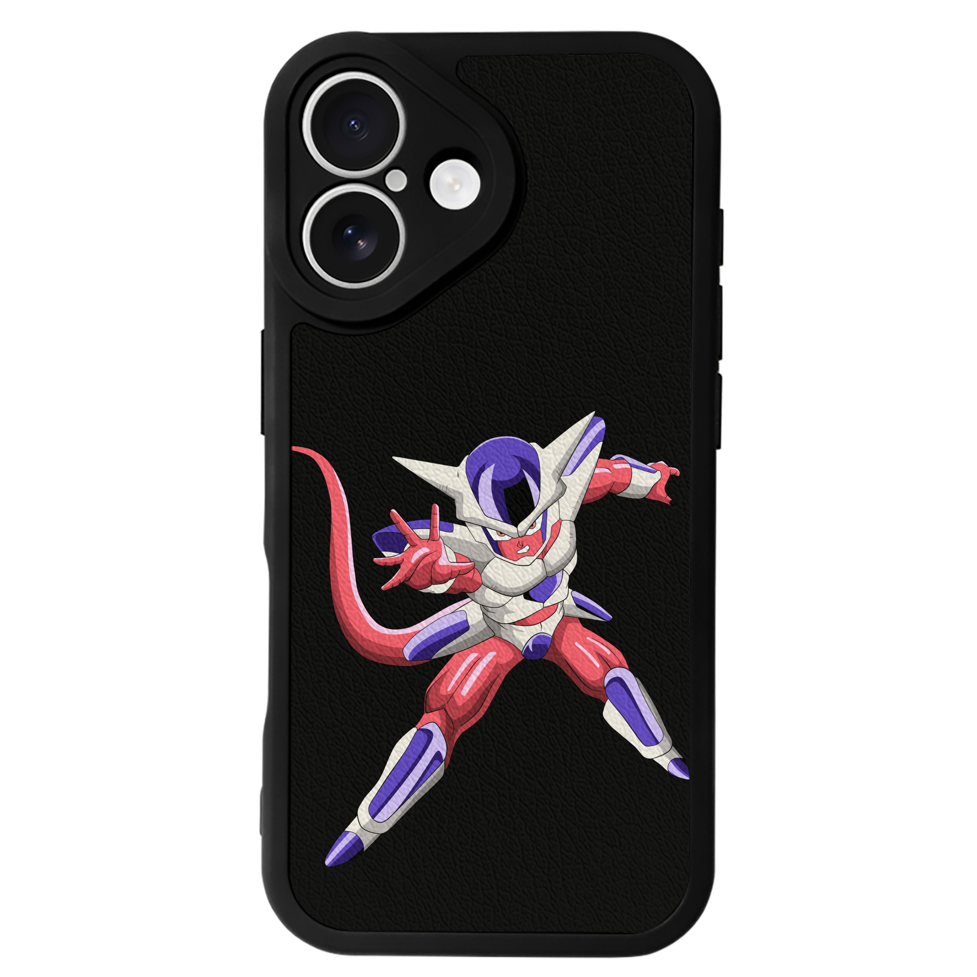 （画像用） ドラゴンボール フリーザ DRAGON BALL Frieza 【iPhone 16シリーズ対応】シリコンスマホケース（レザー調） 材質：シリコン